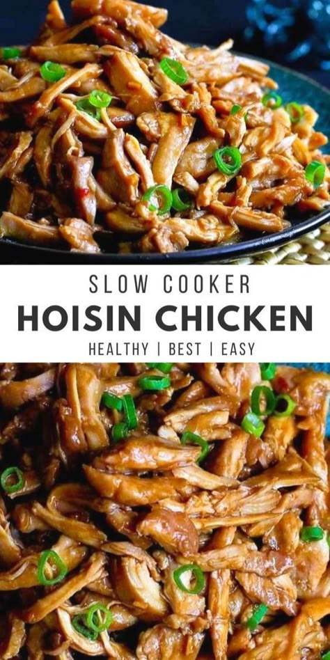 A Slow Cooker Chicken recipe is an easy way to get dinner on the table and you can't beat the fantastic hoisin sauce that flavors this crockpot recipe. | Recipes crockpot | Recipes slow cooker Slow Cooker Chicken Recipe, Hoisin Chicken, Recipes Slow Cooker, Crockpot Recipe, Asian Chicken, Chicken Slow Cooker Recipes, Recipes Crockpot, Crockpot Recipes Slow Cooker, Hoisin Sauce