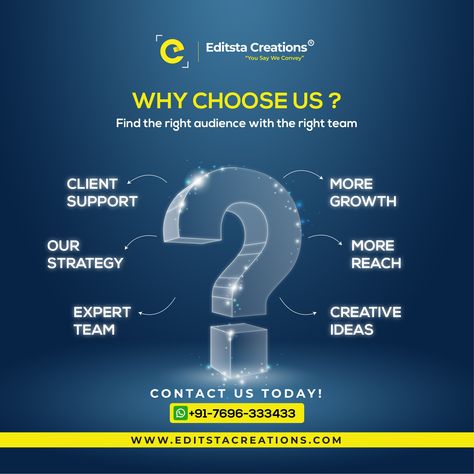 From concept to execution, we're here to bring your vision to life and drive results. . Contact Us & Book Your Order Today !!! WhatsApp: +91-7696333433 Visit our website: 🌐 www.editstacreations.com . . . #editstacreations #jalandhar #designingTeam #designagency #socialmediaagency #SocialSalesBoost #BusinessGrowth #ProfessionalSupport #PartnerForSuccess #ExpertSupport #GrowTogether #LongTermSuccess #SupportAndGrow #BusinessBoost #TogetherWeGrow #SuccessJourney Resume Format Download, Vision Design, Instagram Graphic Design, Whatsapp Marketing, Office Wall Decals, Dental Marketing, Graphic Design Tutorials Learning, Marketing Poster, Media Design Graphics