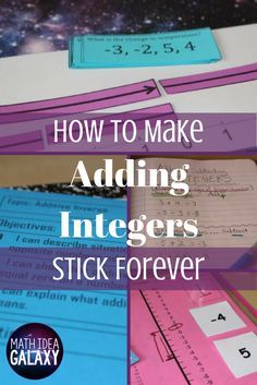 A step by step guide for breaking down the teaching of additive inverse and adding & subtracting integers using I Can Statements. This is a great addition to the interactive notebook, and you can download your own copy for FREE. Adding Integers Activities, Adding And Subtracting Integers Activity, Adding Subtracting Integers, Additive Inverse, Teaching Integers, Adding Integers, Math Integers, Adding And Subtracting Integers, Math Tips