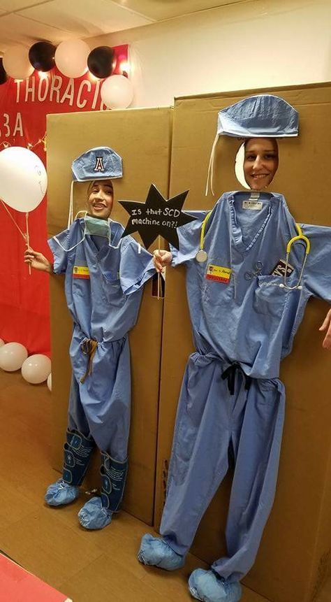 Nursing Halloween Party, Nurse Trunk Or Treat Ideas, Trunk Or Treat Ideas Medical, Doctor Halloween Decorations, Surgical Tech Graduation Party Ideas, Nurse Career Day Ideas, Med School Graduation Party Ideas, Nurses Week Themes, Health Booth Ideas