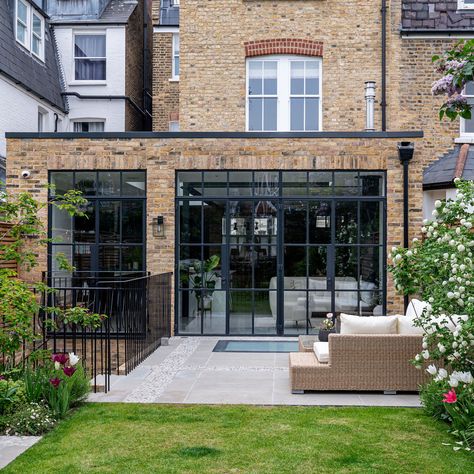 Crittall windows – everything you need to know about black steel frames | Ideal Home Crittall Windows, Crittall Doors, Crittal Doors, Crittal Windows, House Extension Design, Extension Designs, Black Steel Frame, House Extension, Period Property