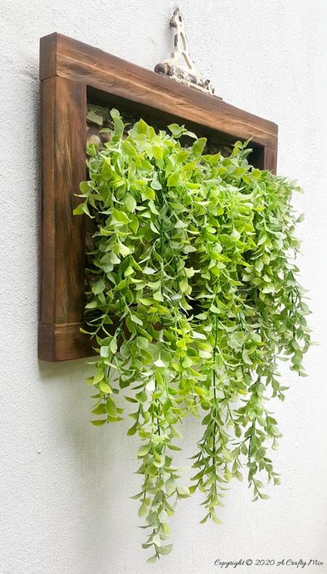 Framed Ceiling, Front Yard Decor, Framed Plants, Iron Wall Sconces, Tin Ceiling Tiles, Dekor Diy, Plant Decor Indoor, Home Garden Design, Branch Decor