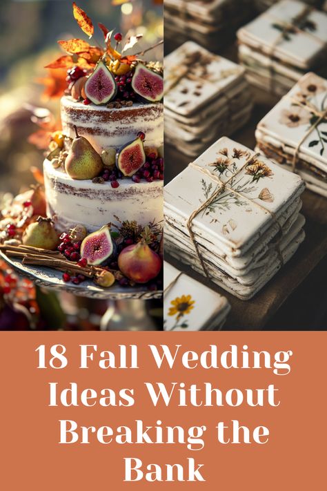 18 Fall Wedding Ideas to Save Money but Not Style Cheap But Beautiful Wedding, Lesbian Fall Wedding Ideas, Fall Wedding Ideas On A Budget Diy, Fall Outdoor Wedding Ideas On A Budget, Fall Wedding New England, November Wedding Ideas Color Schemes, Vintage Autumn Wedding, Fall Wedding Ideas On A Budget, Crazy Wedding Ideas