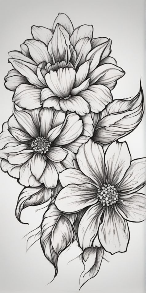 Coverup Flower Tattoo Design, Flower Tattoo Stencils For Women, Large Flower Tattoo Designs, Intricate Flower Tattoo, Blossoming Tattoo, Symmetrical Flower Tattoo, Single Flower Tattoo, Shoulder Piece Tattoo, Flora Designs