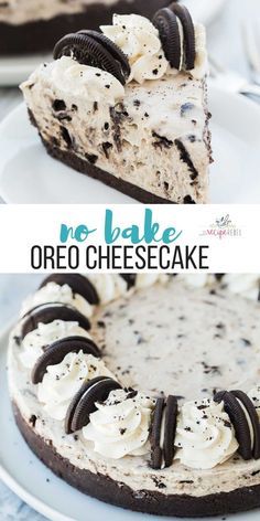 Espresso Cake Recipe, Baked Oreo Cheesecake Recipe, Nobake Dessert, Oreo Torte, Dessert For Summer, Dessert Cheesecake, Oreo Cheesecake Recipes, Oreo Desserts, No Bake Oreo Cheesecake