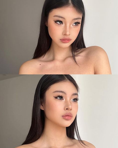 Mafia Makeup Look, Hairstyles Graduation, Makeup Graduation, Sultry Makeup, Asian Makeup Looks, Graduation Look, Korean Makeup Look, Match Outfits, Soft Makeup Looks