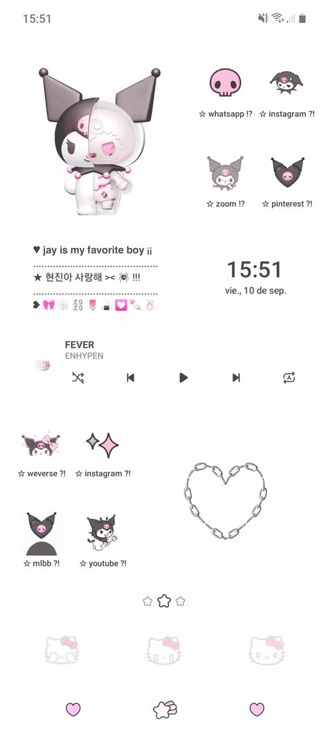 Kuromi Wallpaper Android, Kuromi Icon White Background, Kuromi Ig Highlights, Kuromi Homescreen Ideas, Sanrio Wallpaper Ipad Kuromi, Kuromi Wallpaper Layout, Kuromi Ios Wallpaper, Kuromi Ios Layout, Kuromi Wallpaper Samsung