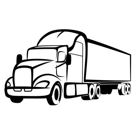 Insurance For My Power Unit | RIGHTSURE  520-917-5295 Truck Tattoo, Truck Graphics, Truck Coloring Pages, Truck Decals, Silhouette Clip Art, Power Unit, Insurance Agent, Tractor Trailers, Heavy Truck