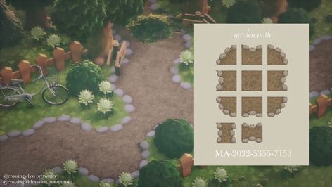 lyss on Twitter: "made a new path, enjoy! (❁ᴗ͈ˬᴗ͈) ༉‧ ♡ [MA-2032-5355-7153] —�— #acnhcodes #ACNHDesign #AnimalCrossingNewHorizons… " Cottagecore Animal Crossing, Animal Crossing Qr Codes, Motif Acnl, Acnh Cottagecore, Animals Crossing, Ac New Leaf, Forest Core, Animal Crossing Guide, Path Design