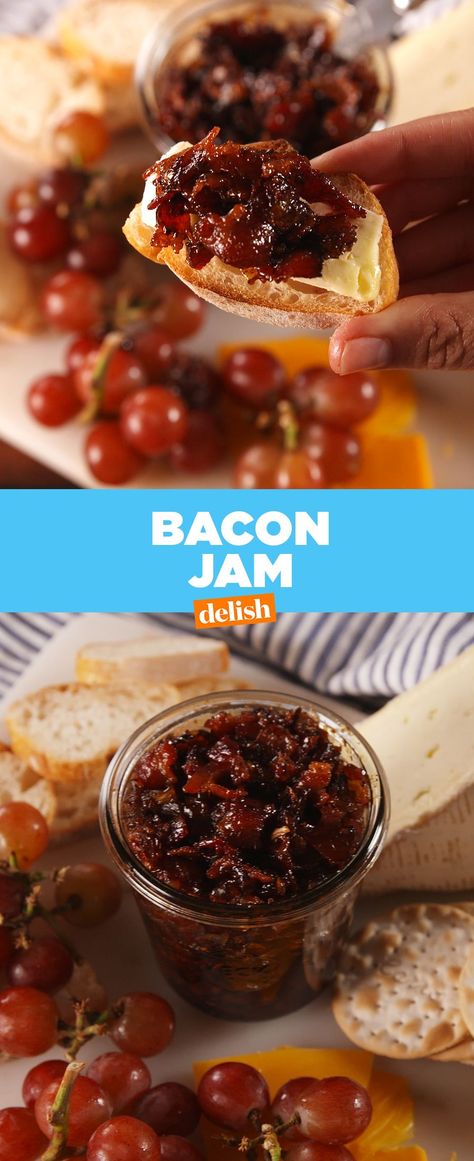 Bacon Jam Makes EVERYTHING Taste BetterDelish Bacon Jam Recipe, Jam Recipes Homemade, Bacon Appetizers, Bacon Jam, Jam And Jelly, How To Make Jam, Homemade Jam, Bacon Recipes, Jam Recipes