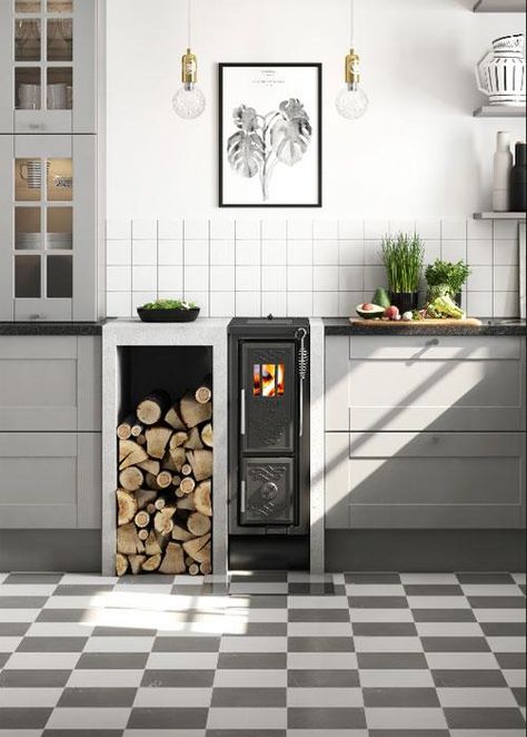 Armoire Ideas, Wood Burner, Dream House Interior, Wood Burning Stove, Kitchen Backsplash, Dream Kitchen, 인테리어 디자인, Kitchen Renovation, A Kitchen