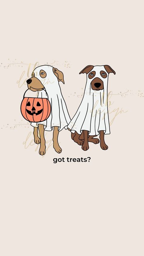 Digital download only Halloween Dog Party, Halloween Wallpaper Dog, Halloween Dog Wallpaper, Aesthetic Halloween Pictures, Spooky Animals, Bullet Journal Halloween, Fall Animals, Dog Ghost, Fall Ghost