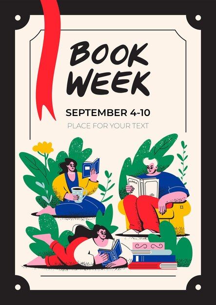 Book Festival Poster Design, Bookstore Poster Design, Book Festival Ideas, Book Club Poster Design, Book Club Design, Library Graphic Design, Library Poster Design, Book Festival Poster, Book Club Poster