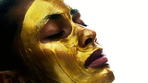 This Is What Happens When You Use Gold-Infused Skin Care Products for a Week | InStyle.com Gold Facial, Gold Goddess, Acupuncture Needles, Skin Care Benefits, Gold Mask, Facial Rejuvenation, Skin Complexion, Glowing Complexion, Natural Beauty Tips