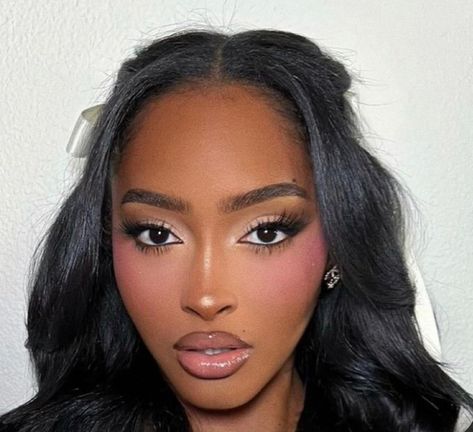 Wil on X: "Thread of women with pink blush: https://t.co/EdLI5fU6bx" / X Blush And Highlighter Look, Cool Pink Blush Makeup, Pink Inner Corner Makeup Black Women, Blush Makeup Black Women, Purple Blush On Brown Skin, Pink Blush Makeup Looks Black Women, Pink Glam Makeup Black Women, Pink Blush Black Women, Blush Under Eyes Makeup