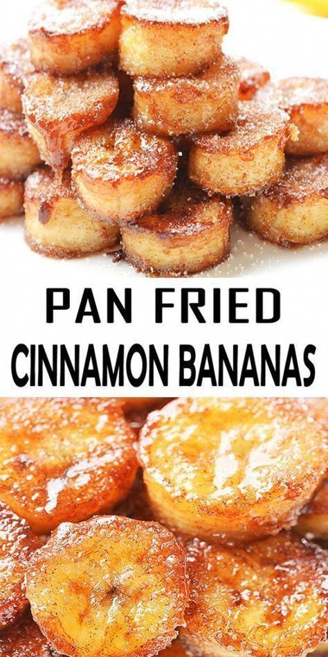 #PowerSnackPreppin' Fried Banana Recipes, Cinnamon Treats, Banana Recipe, Dessert Oreo, Traditional Thanksgiving Menu, Healthy Summer Desserts, Fried Bananas, Caramelized Bananas, Favorite Recipes Dinner