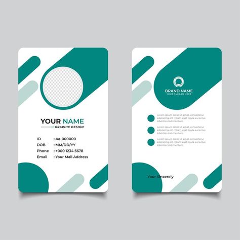 Modern Id Card Design, Company Id Card Design, Afghan Food, Id Card Design, Identity Card Design, Frames Design Graphic, Award Design, Frames Design, Digital Advertising Design