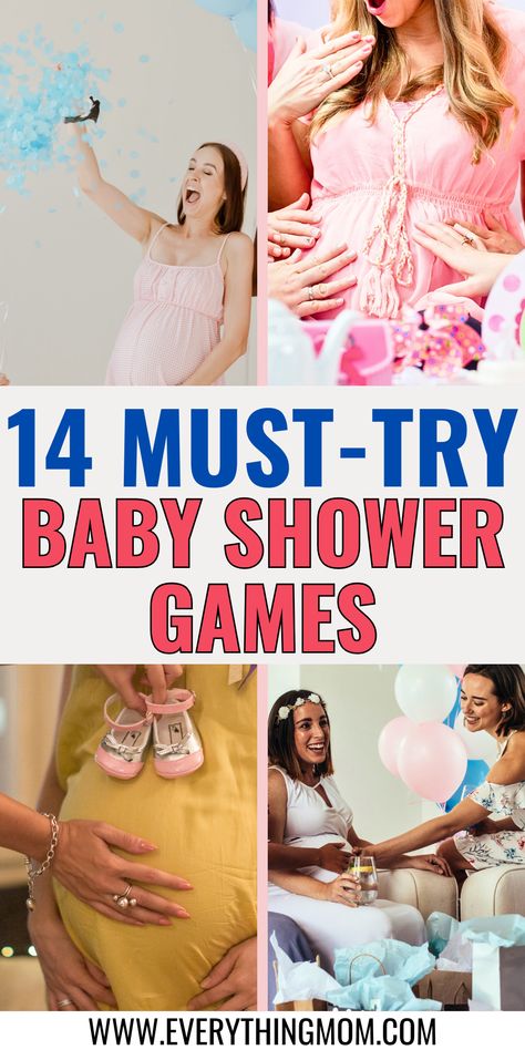 Planning a baby shower? These 14 must-try baby shower games will make the celebration unforgettable! From hilarious games to heartwarming activities, these ideas are perfect for entertaining guests and celebrating the mom-to-be. Make your event memorable and fun—click to find the perfect games to keep everyone laughing and engaged! Kid Baby Shower Games, Baby Shower Game Ideas For A Girl, Baby Shower Minute To Win It Games, Baby Games For Baby Showers, Baby Shower Games Ideas Activities, Mommy Shower Ideas, Games For Baby Shower Party, Baby Shower Activities Not Games, Cheap Baby Shower Games