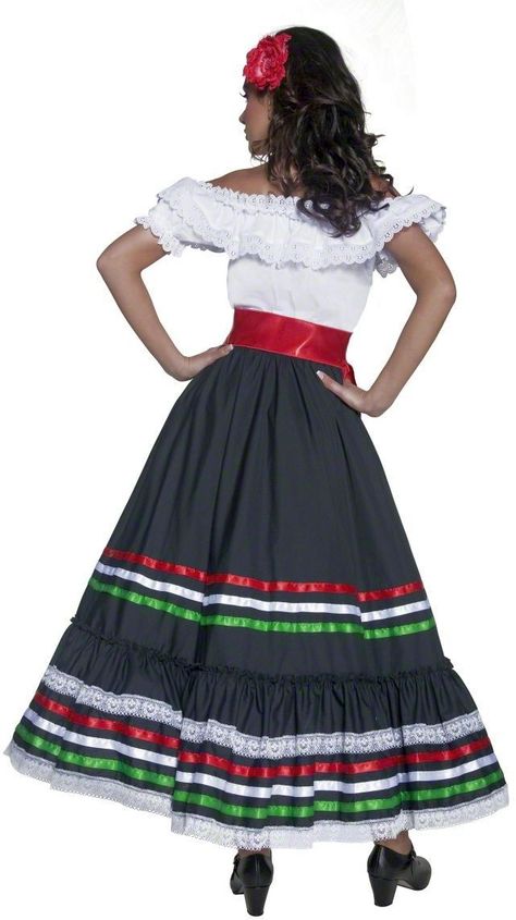 Mexican Senorita | ... mexican dancer is here to sweep you off your feet sexy senorita adult Mexican Fancy Dress, Spanish Costume, Peasant Style Dress, Plus Size Costume, Woman Costume, Fancy Dress Outfits, Mexican Dress, Mexican Women, Halloween Fancy Dress