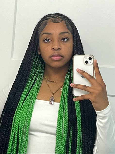 @: anayaajasmin Black Kids Braids Hairstyles, Cabello Afro Natural, Weave Hairstyles Braided, Braids Hairstyles For Black Women, Peekaboo Hair, Cute Box Braids, Big Box Braids Hairstyles, Girl Braided Hairstyles, Kids Easter Hairstyles