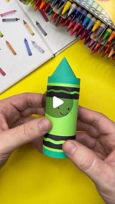 Timm Sevitz on Instagram: "National Crayon Day is March 31st. How to make a colorful crayon craft for kids out of a toilet paper roll. This is a cute and fun back to school craft for kids. These paper craft roll crayons are a fun craft activity for kids at a crayon themed party or a party favor. Supplies: 🖍️ Paper Roll 🖍️ Cardstock or Construction Paper 🖍️ Scissors 🖍️ Tape or Glue 🖍️ Marker 🖍️ Colored Pencils or Crayons #crayons #kidscrafts #easycraft #kidsart #kidsactivities #crafty #pape Crayon Paper Craft, Crayola Theme Party, Giant Crayons Diy, Diy Crayons Decorations, Crayon Day Activities, The Day The Crayons Quit Craft, Crayons On Strike Activity, Tissue Roll Crafts For Kids, School Supplies Activities For Kids