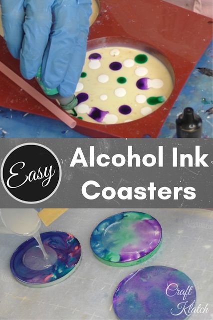 Resin Crafts For Beginners, Alcohol Ink Projects, Resin Coasters Diy, Diy Resin Coasters, Alcohol Ink Resin, Crafts For Beginners, Resin Arts, Coaster Projects, Coasters Diy