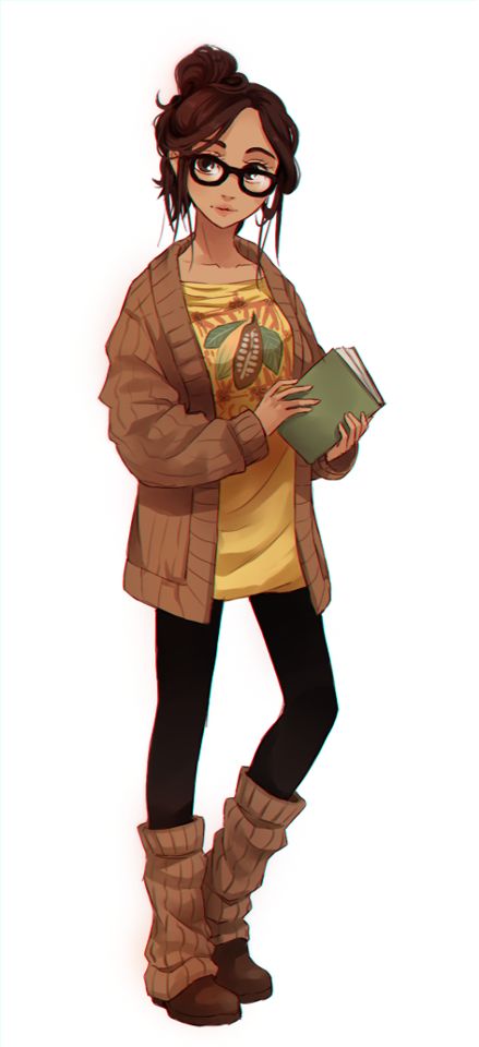 Girl With Glasses, A Book, A Girl, A Woman