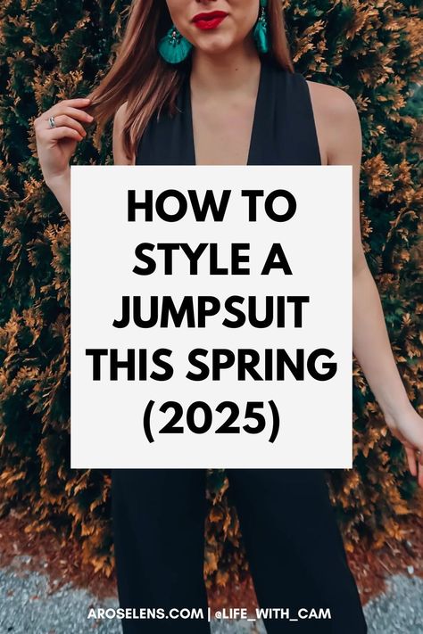 Women's fashion outfit ideas made easy with this updated guide on how to style a jumpsuit! If you love a good jumpsuit outfit, then you need these women's style tips to ensure you're keeping up with the latest trends! Womens Jumpsuit Outfits, Winter Jumpsuit Outfit, How To Style Jumpsuit, Women's Style Tips, Style A Jumpsuit, Jumpsuit Outfit Ideas, Jumpsuit Styling, Jumpsuits Womens Fashion, Fashion Outfit Ideas