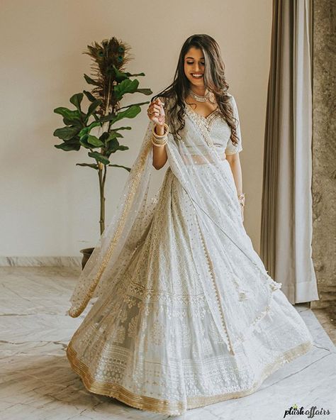 Fabulous Outfits for the Bride’s & Groom’s Sister to get that Awesome look following each functions of the Wedding! Engagement Party Dress For Bride, Party Dress For Bride, Dress For Bride Sister, White Bridal Lehenga, Engagement Party Dress, Engagement Dress For Bride, Brides Sister, Dress For Bride, Nikah Dress