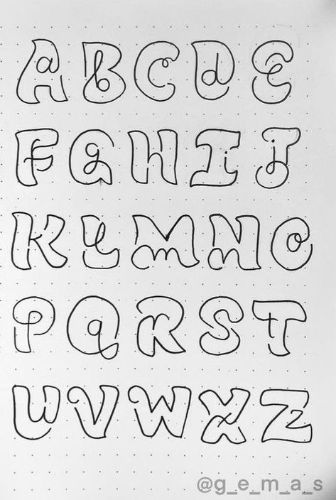 Simple Design For Scrapbook, Letter Fonts Drawing, Font Alphabet Bold, Love Fonts Alphabet, Fun Handwritten Fonts, Magical Fonts Alphabet, Calligraphy Fonts Alphabet Vintage, Fun Fonts To Draw Hand Lettering, Stylish Fonts Alphabet Letters