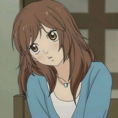 Ao Haru, Ao Haru Ride, Blue Box, Brown Hair, Instagram Photos, Anime, Hair, Blue