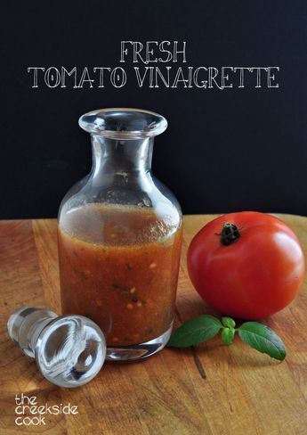 Tomato Vinaigrette, Salad Dressing Recipes Homemade, Vinaigrette Recipes, Homemade Salads, Vinaigrette Dressing, Homemade Salad Dressing, Salad Dressing Recipes, Salad Bar, Tomato Recipes