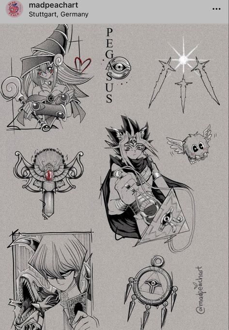 Yami Yugi Tattoo, Yugioh Card Tattoo, Yugioh Tattoo Design, Dark Magician Tattoo, Yu Gi Oh Tattoo Ideas, Yu Gi Oh Tattoo, Yugioh Tattoo, Berserker Tattoo, Mortal Kombat Tattoo