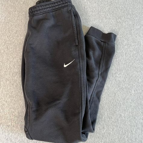 vintage black nike sweatpants tag from the early... - Depop 2000s Sweatpants, Manifestation List, Thrift Manifestation, Black Nike Sweatpants, Sweatpants Black, Late 80s, Nike Joggers, Nike Sweatpants, Early 90s