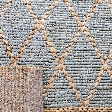 Sand & Stable Phippsburg Handmade Flatweave Natural/Blue Rug & Reviews | Wayfair Coastal Area Rug, Indoor Trellis, Natural Fiber Rug, Sisal Rugs, Coastal Area Rugs, Coastal Rugs, Woven Area Rug, Organic Pattern, Natural Fiber Rugs