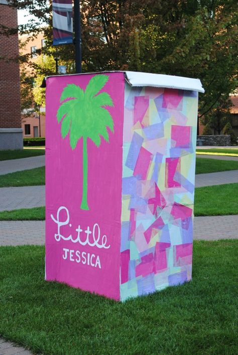 Big/Little Reveal ADPi  Oh please can we do this?! Big Little Reveal Ideas, Sorority Row, Sorority Family, Big Little Shirts, Alpha Gam, Big Lil, Sorority Big Little, Tri Delta, Balloon Pop