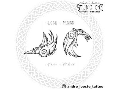 Huginn And Muninn Art, Huginn And Muninn Tattoo, Iceland Tattoo, Haida Tattoo, Huginn And Muninn, Tattoo Wedding Rings, Rune Tattoo, Crow Tattoo, Norse Tattoo