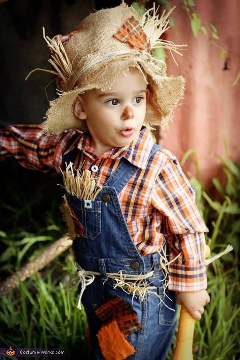 Baby Scarecrow Costume, Toddler Scarecrow Costume, Diy Baby Costumes, Crow Halloween, Halloween Costumes Scarecrow, Cute Scarecrow, Crow Costume, Diy Scarecrow, Scarecrow Costume