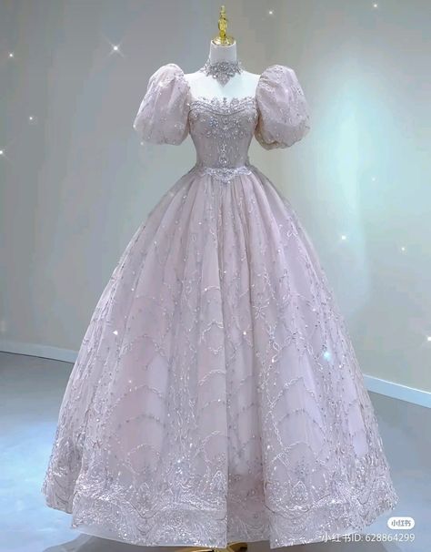 Cottagecore Quinceanera Dress, Ever Pretty Dress, Princess Ball Gowns Fantasy Fairytale, Fairy Quinceanera Dress, Dress For Court, Pink Princess Wedding Dress, Fairytale Dress Princesses Ball Gowns, Purple Princess Dress, Gaun Tulle