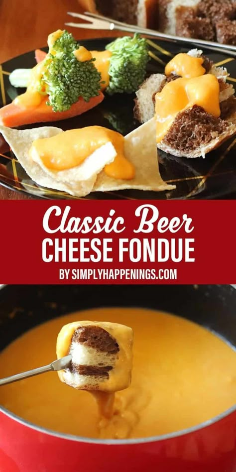 Melting Pot Beer Cheese Fondue, Beer Fondue Recipes, Cheddar Fondue Recipes, Cheddar Fondue, Swiss Cheese Fondue, Bread Chips, Beer Dip, Beer Cheese Fondue, Fondue Dinner