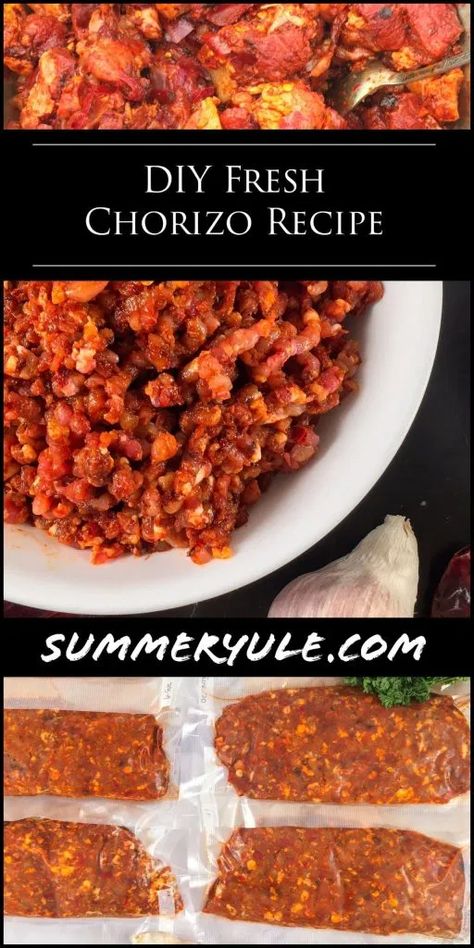 Pork Chorizo Recipes, Chorizo Recipes Mexican, Chorizo Recipe, Homemade Chorizo, Homemade Sausage Recipes, Sausage Seasoning, Mexican Chorizo, Chorizo Recipes, Chile Peppers