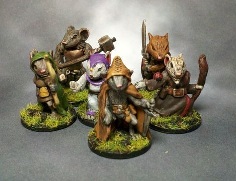 Mice and Mystics | Image | BoardGameGeek Mice And Mystics, Rpg Figures, Tabletop Games Miniatures, Dnd Miniatures, Custom Toys, D&d Dungeons And Dragons, Custom Action Figures, Tail Feathers, Fantasy Miniatures