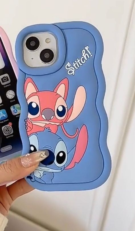 Stitch Things, Stitch Clothing, Phone Essentials, Stitch Stuff, Stitch Clothes, Nice Nails, Stitch And Angel, Cute Phone Cases, Acrylic Pouring