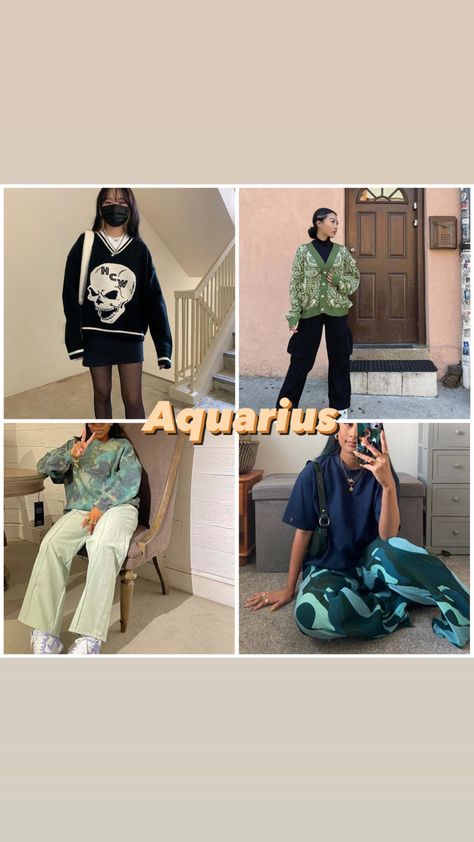 Insta - FrankieGirlAstro #fyp #astrology #aquarius Aquarius Venus Outfits, Aquarius Rising Outfits, Dress Like Your Venus Sign, Venus Outfits, Venus Sign, Aquarius Rising, Astrology Aquarius, Astrology