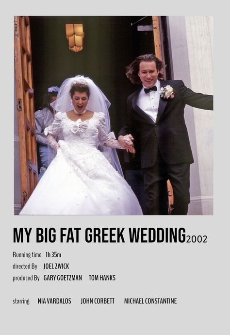 Big Greek Wedding, My Big Fat Greek Wedding Aesthetic, Janecore Aesthetic, Greece Movie, My Big Fat Greek Wedding, Romcom Movies, Comfort Movies, Girly Movies, Summer Movie