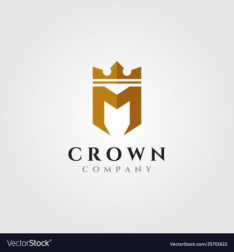 Letter M With Crown, M Logo, Crown Logo, Cap Patterns, Symbol Design, Letter M, Design Vector, Letter Logo, Sport Team Logos