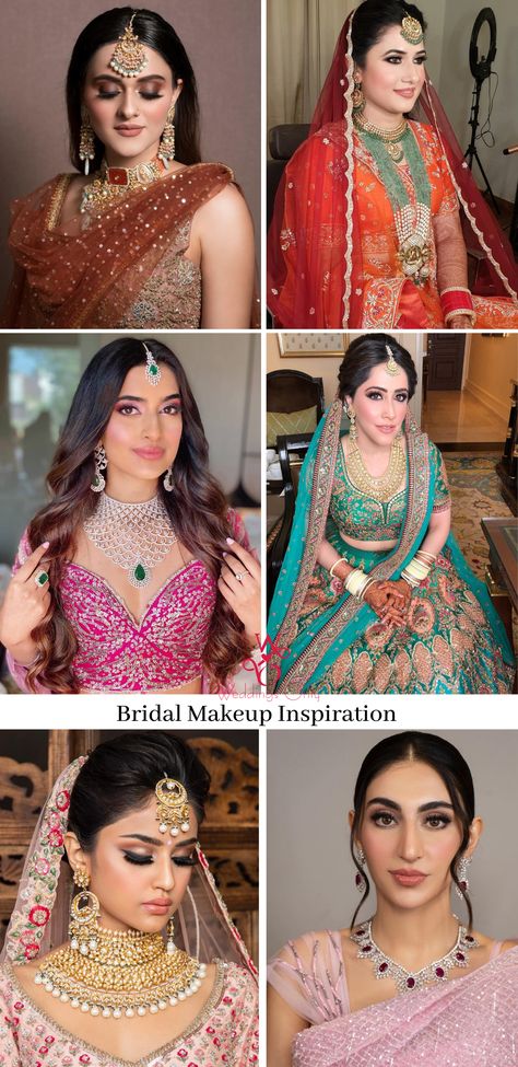 Makeup Looks Bridal, Bridal Makeup Ideas, Indian Bride Dresses, Simple Indian Suits, Eastern Makeup, Light Makeup Looks, Engagement Hairstyles, Makeup Bridal, Indian Brides