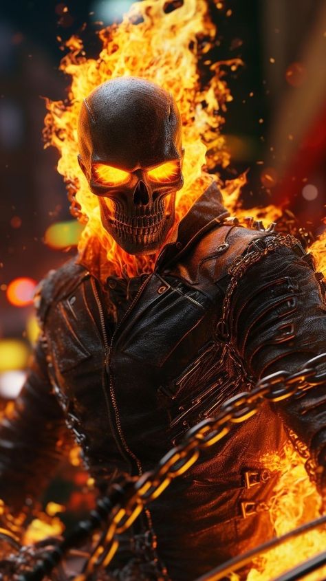 Ghost Rider Wallpapers, Ghost Rider Art, Ghost Rider Images, Ghost Rider Tattoo, Gost Rider, Ghost Raider, Ghost Rider 2, Tekken Wallpaper, Ghost Rider Pictures