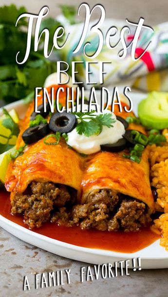 Best Beef Enchiladas Ever, Ground Beef And Rice Enchiladas, Ground Beef Red Enchiladas, Simple Beef Enchilada Recipe, Ground Beef Enchiladas Flour Tortillas, Authentic Enchiladas Beef, Red Enchilada Sauce Uses, Beef Enchiladas With Red Sauce Casserole, Enchilada Recipes Beef