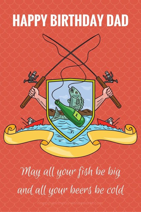 Happy birthday wishes for a fisherman father! happy birth... Happy Birthday Fisherman, Funny Birthday Cartoons, Father Happy Birthday, Happy Birthday Motorcycle, Happy Birthday Clip Art, Wish You Happy Birthday, Happy Birthday Card Funny, Birthday Cartoon